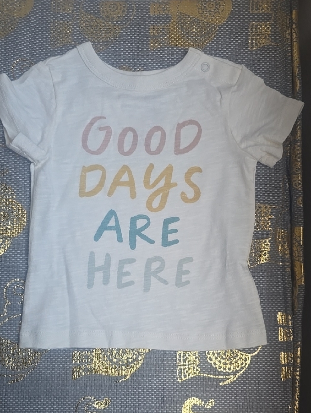 Kids Short-Sleeve Tee with Colorful 'Good Days Are Here' Graphic